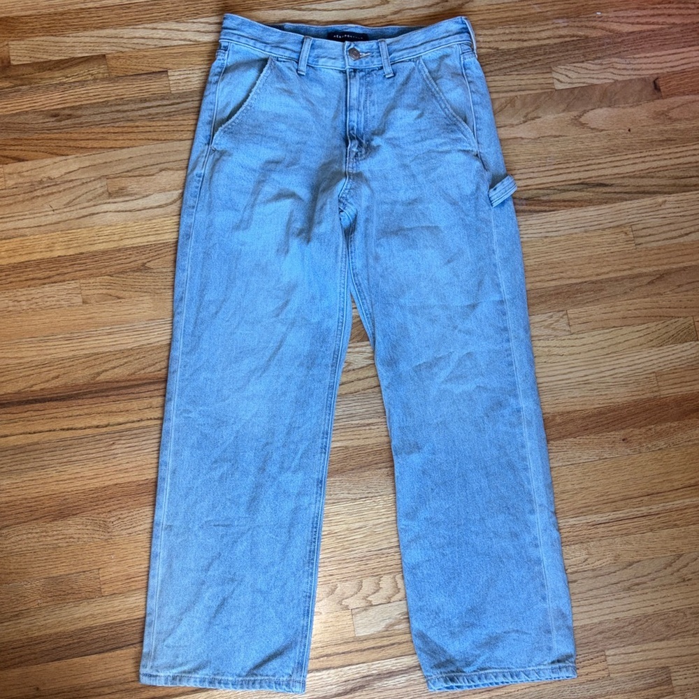 Aeropostale 28x29 high rise baggy blue jeans